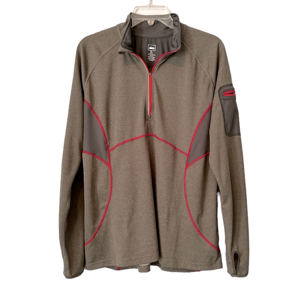 REI Active Quarter-Zip Top Gray XL